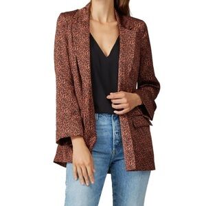 B Collection by Bobeau Teri Printed Blazer NWT Curvy kimono